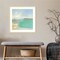Summer Coastline by Julia Purinton Wood Framed Wall Art Print